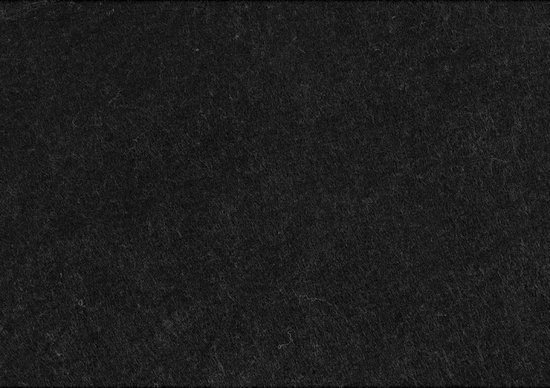 Feutrine noire unie avec une surface légèrement texturée.