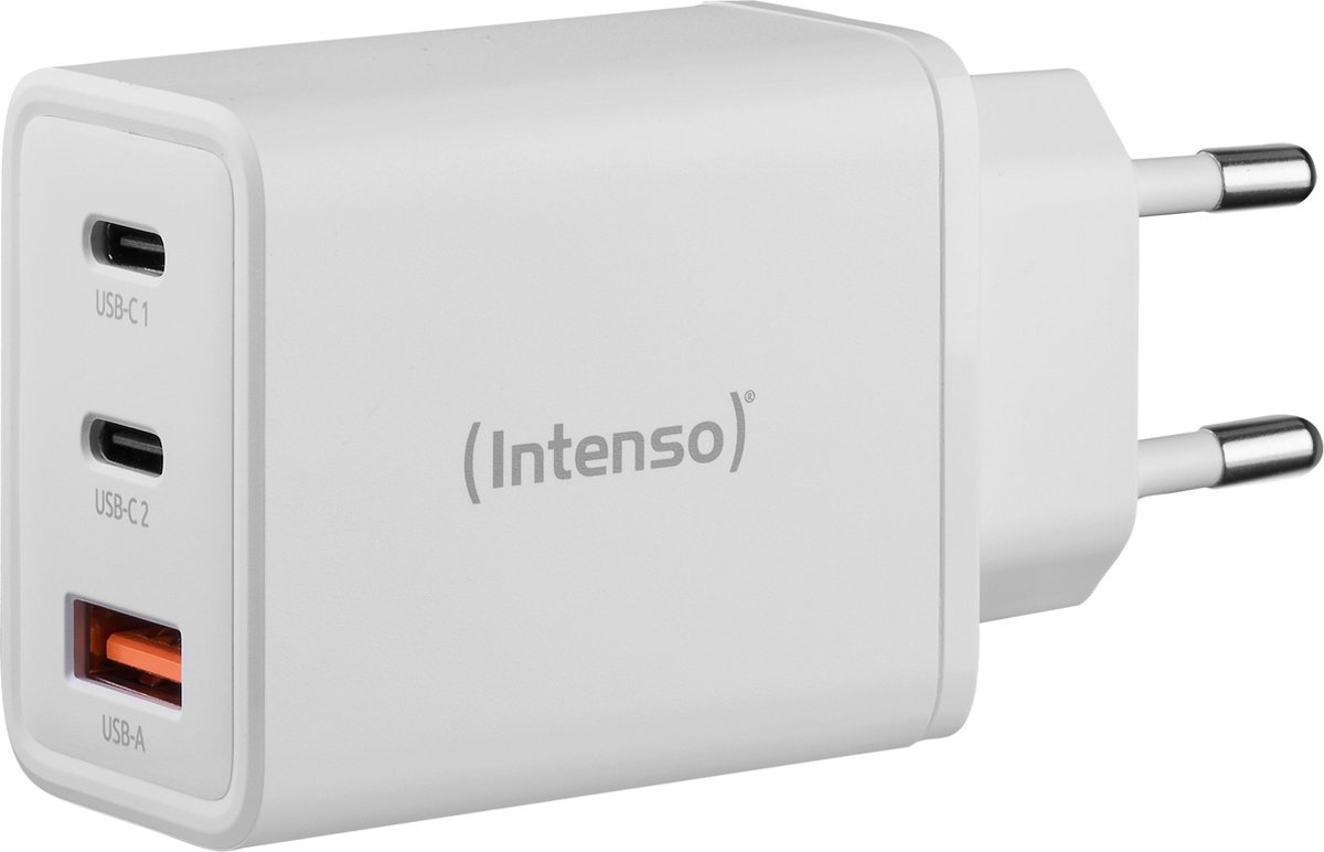 Intenso W65ACC 65W USB-A and USB-C GaN Power Adapter