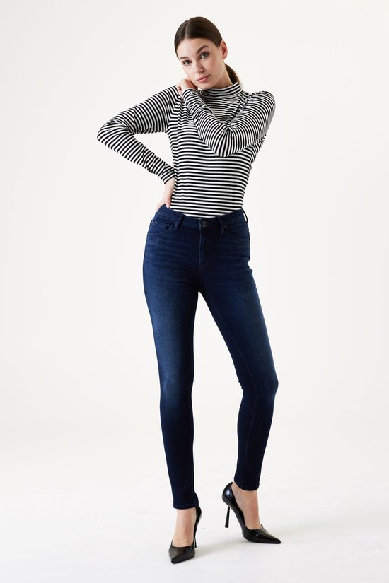 GARCIA Celia Dames Skinny Fit Jeans Blauw - Maat W25 X L28