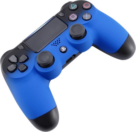 PS4 contr leur sans fil Dualshock 4 V2 Soft Grip Shadow Blue