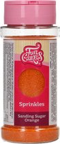 FunCakes Sanding Sugar - Gekleurde Suiker - Taartdecoratie - Oranje - 80g