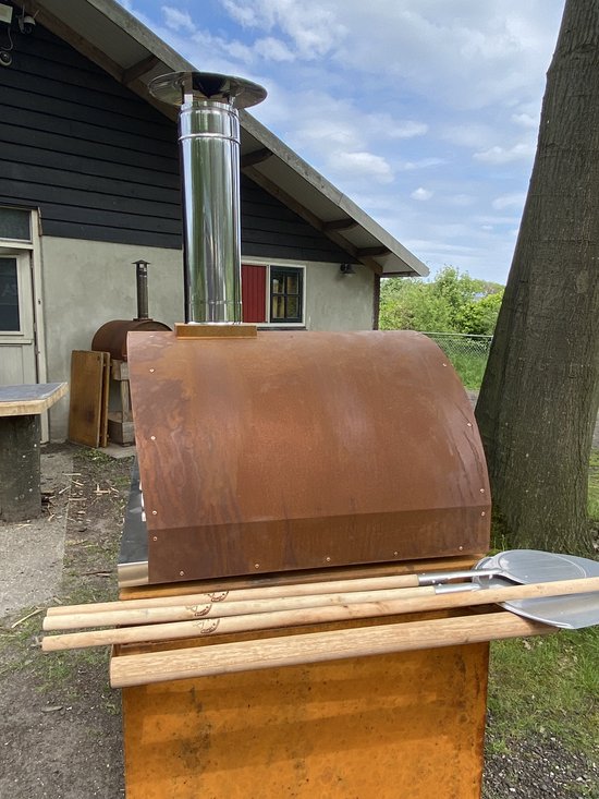 BEEK - Corten 90 - pizzaoven - houtgestookt - Cortenstaal - tot 4 pizza's tegelijk van BEEK — afbeelding 3