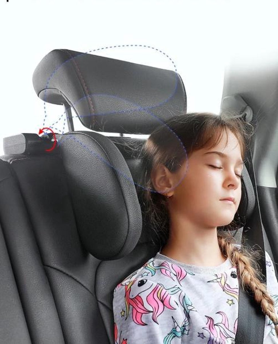 Siège d'appui-tête de cou de voiture Oreiller de voyage Solution de soutien  du cou Oreiller pour enfants et adultes Coussin de tête de siège  automatique Oreiller de voiture