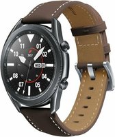 By Qubix 20mm - Premium Leather bandje - Donkerbruin - Geschikt voor Huawei watch GT 2 (42mm) - Huawei watch GT 3 (42mm) - Huawei watch GT 3 Pro (43mm)