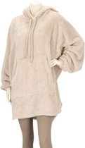 Apollo Huggle hoodie dames beige - oversized hoodie