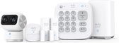 eufy Security - Kit d'alarme 6 pièces - Wit, Système de sécurité - Clavier - Capteur de mouvement - 2 capteurs fenêtre/porte + caméra panoramique et inclinable eufycam 4k