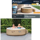 Intex PureSpa Sahara Tan Round Bubble Massage Set 4-persoons (220 - 240 Volt)