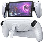 YONO Hoes geschikt voor Playstation Portal PS5 – Case Beschermhoes Accessoires met Ergonomische Hand Grip en Standaard – Wit