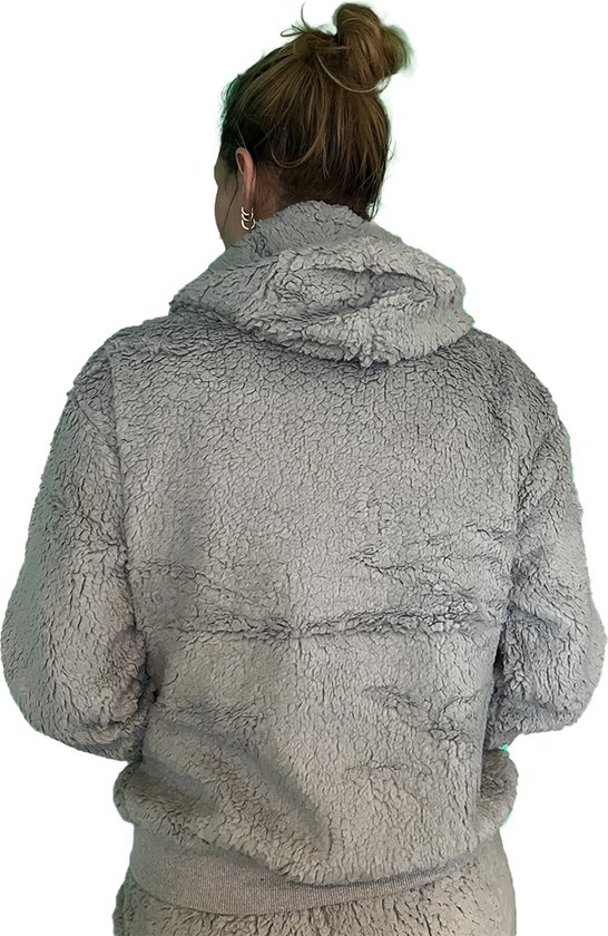 Huispak voor dames, fleece pyjama voor dames, lang, winter, behaaglijk, 2-delig, knuffelpak, pluche trainingspak, warme fleece pyjama, teddy-fleece, joggingpak, tweedelig vrijetijdspak, nachtkleding Huispak voor dames, fleece pyjama voor dames, lang, winter, behaaglijk, 2-delig, knuffelpak, pluche trainingspak, warme fleece pyjama, teddy-fleece, joggingpak, tweedelig vrijetijdspak, nachtkleding