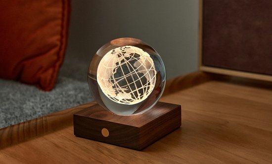 Mini Globe Terrestre en verre - Gravé au laser