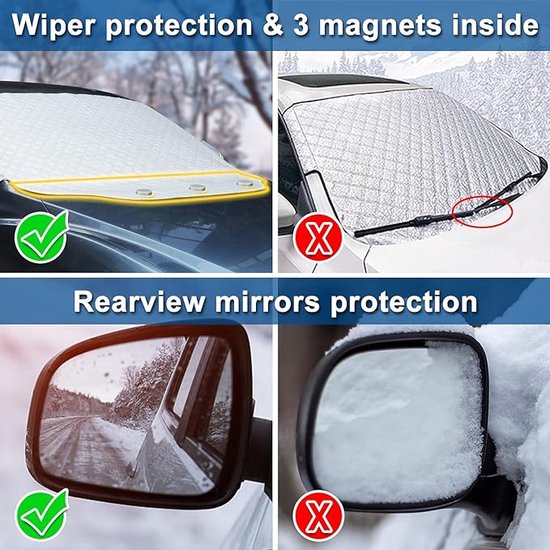Set Car Shades compatibel met Volvo XC60 2017- (6-delig) Pasklare Auto Zonwering