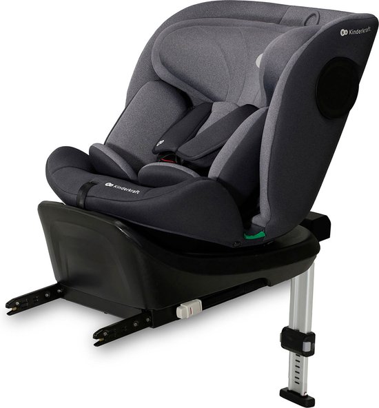 Kinderkraft I-360 I-SIZE Autostoel – 40-150 cm – Met Isofix – Groep 0/1/2/3 – Tot 12 Jaar – Grijs