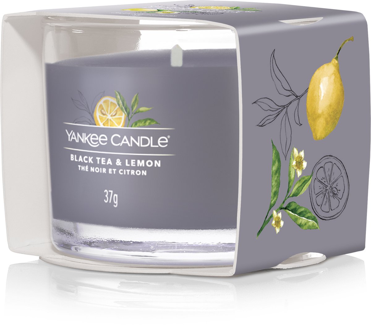 Yankee Candle Geurkaars Filled Votive Black Tea & Lemon - 4 cm / ø 5 cm