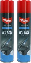 Valma Spray dégivreur pour vitres - 2x - pour voiture - 400 ml - sprays antigel - hiver/gel/gel