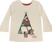 Kerst T-shirt Kerstboom Glitter - Meisjes