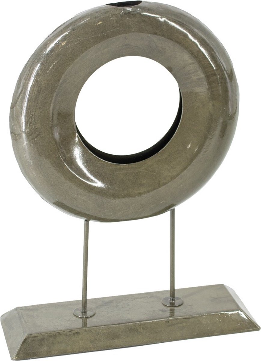 HomeBound by KY | Ornament metaal donut olive | ornament | decoratie
