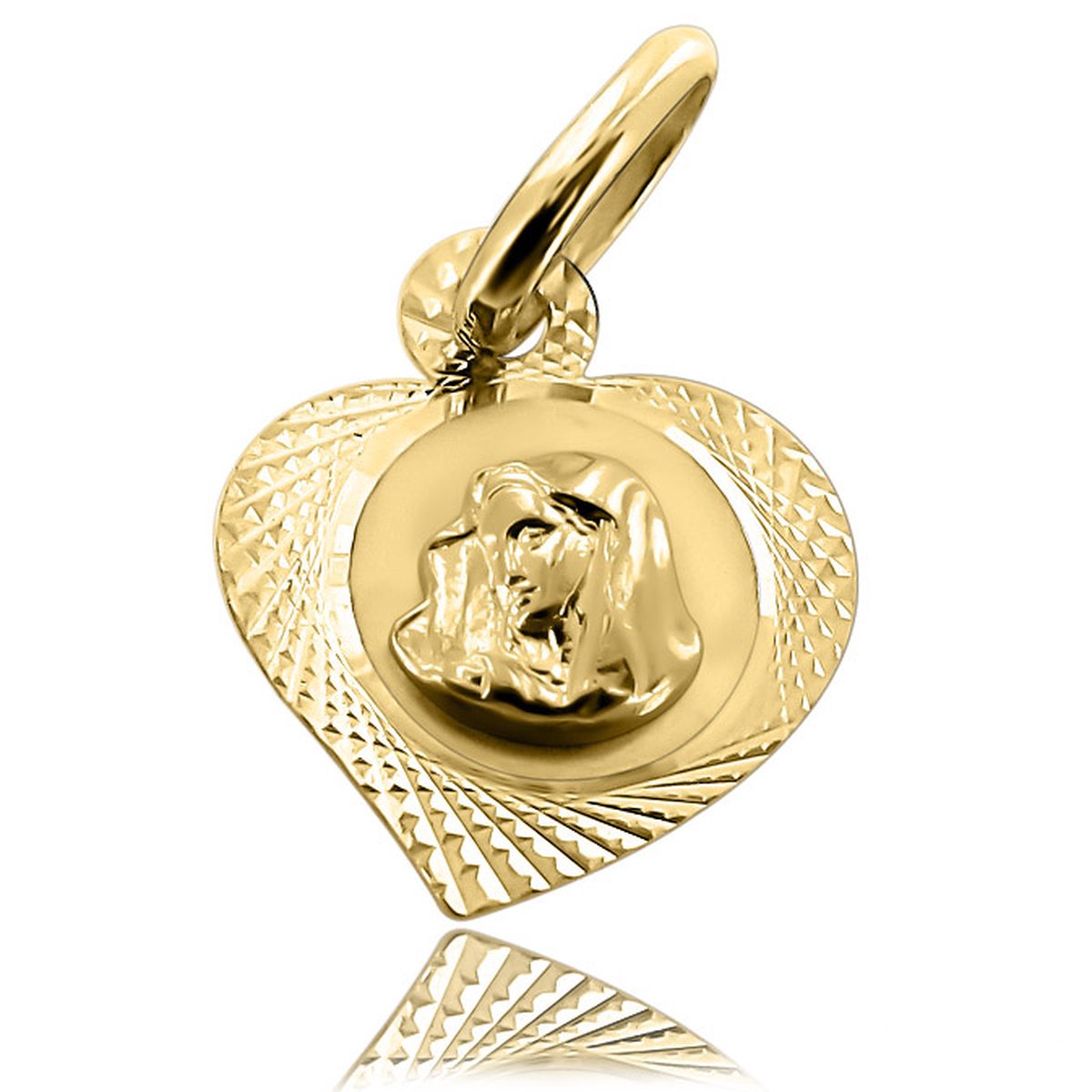 Juwelier Zwartevalk 14 karaat gouden hanger met Maria - 14.801.158