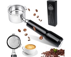 Bottomless Portafilter 51 mm, Filter Holder Compatible with DeLonghi Dedica EC680 / EC685 - 51 mm Stainless Steel Filter Holder with 1 Cup Filter Basket and Splicing Handle - 3 Ears
