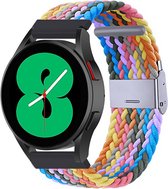 By Qubix 22mm - Braided nylon bandje - Multicolor Spring - Huawei Watch GT 2 - GT 3 - GT 4 (46mm) - Huawei Watch GT 2 Pro - GT 3 Pro (46mm)