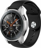 By Qubix 22mm - Rubberen sportband - Zwart - Huawei Watch GT 2 - GT 3 - GT 4 (46mm) - Huawei Watch GT 2 Pro - GT 3 Pro (46mm)