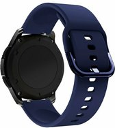 By Qubix 22mm - Siliconen sportband - Donkerblauw - Huawei Watch GT 2 - GT 3 - GT 4 (46mm) - Huawei Watch GT 2 Pro - GT 3 Pro (46mm)
