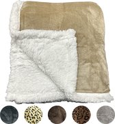 Sherpa Wollen Deken, Flanellen Deken, Flanel Wollen Zachte Deken, Gebruikt Voor Kussen/Bank/Stoel/Banklamp, A, B Zijdeken. (2.0 x 2.3 m,Hoogwaardig grijs