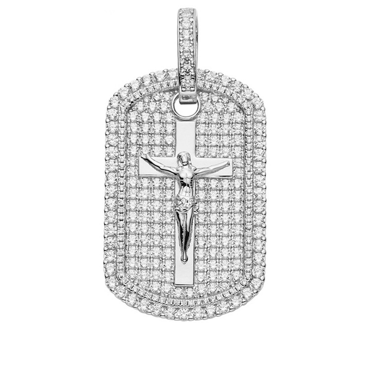 Juwelier Zwartevalk zilveren (gerhodineerd) hanger met kruis - 24.245