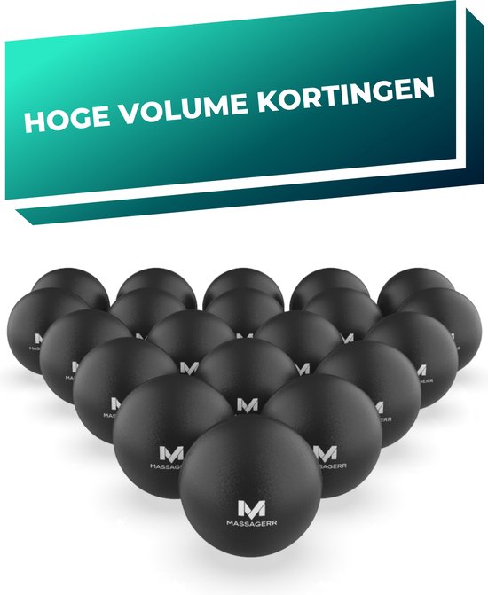 Massagerr® Stressballen - Zwarte Stressbal - Verbeter Focus - Verminder Mentale Stress