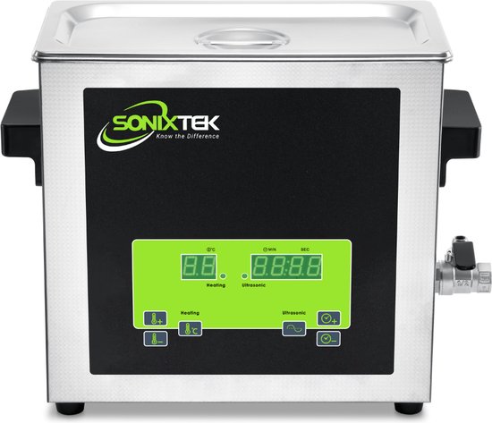 Sonixtek Nettoyeur à ultrasons numérique 6 L Nettoyeur à ultrasons  professionnel 180 W | bol