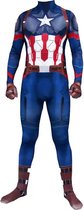 Superheldendroom - Captain America - 110/116 (4/5 Jaar) - Verkleedkleding - Superheldenpak