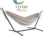 Vivere Sunbrella® Hangmat met Standaard - Dove