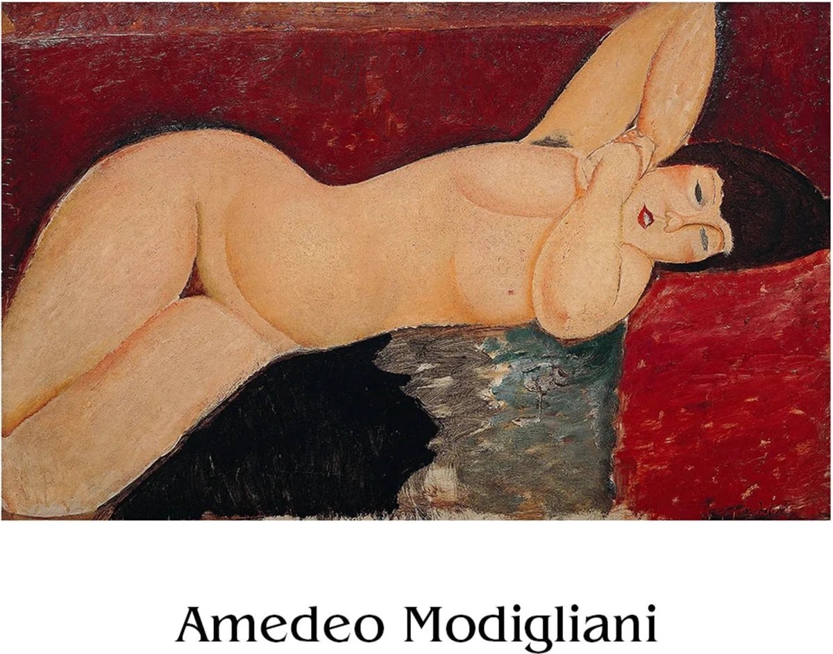 PGM Kunstdruk Amedeo Modigliani Liegender Akt ll 50x40cm Divers