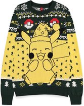 Pokémon - Pikachu Christmas Kersttrui - XS - Geel
