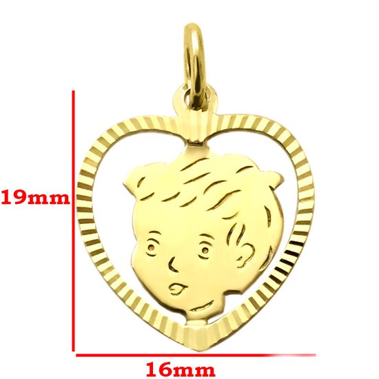 Bijoutier Zwartevalk PENDENTIF EN OR JAUNE COUPE GARÇON 14.199/8K