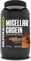 Nutrabio Micellar Casein - Eiwit Poeder - 900 gram Dutch Chocolate