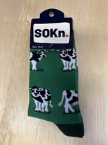 SOKn. trendy sokken *KOEIEN*  maat 35-41  (Ook leuk om kado te geven !)