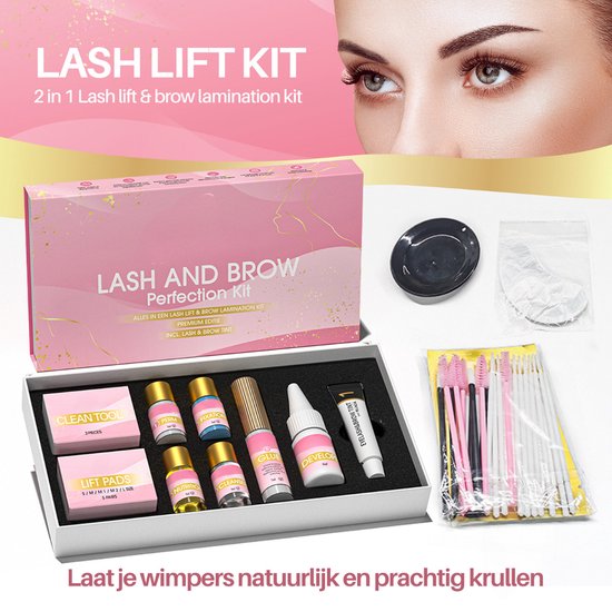 Lash Lift Kit - Inclusief Brow Lamination Kit - Lash Lift Set - Lash Lifting - Wimperlifting Set - Brow Lift Kit - Wenkbrauw Lift - Vegan - Cruelty Free - Define Beauty