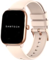 SAMTECH Smartwatch Ultra Thin Pro- Dames & Heren – horloge - Stappenteller, Calorie Teller, Slaap meter, HD – IOS & Android - Rose Goud