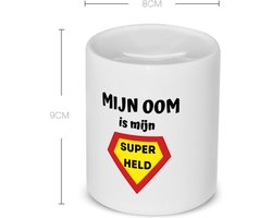 Akyol - mijn oom is mijn superheld Spaarpot - Oom - super oom - verjaardag - cadeautje voor oom - oom artikelen - kado - geschenk - 350 ML inhoud