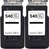 Boxstuff 2-Set 540XL inktcartridges geschikt voor Canon PG-540XL Hoge Capaciteit / 2-pack Zwart