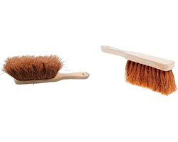 Benson Stoffer - 2x - voor buiten - met ophangoog - kokoshaar - handveger