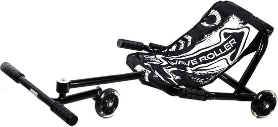 Zwarte -Waveroller- Skelter- Wave roller-roller-ligfiets-kart- skelter-buitenspeelgoed- ligfiets voor kinderen van Ca 3-14 jaar. - Wave Roller