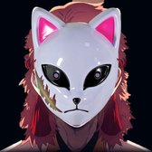 Living by ROKA® anime masker | Anime masker Sabito | Masker | Demon Slayer | Demon Slayer: Kimetsu No Yaiba | Hashira | Cosplay masker | Anime cosplay masker | Cosplay | Verkleedfeest | Halloween