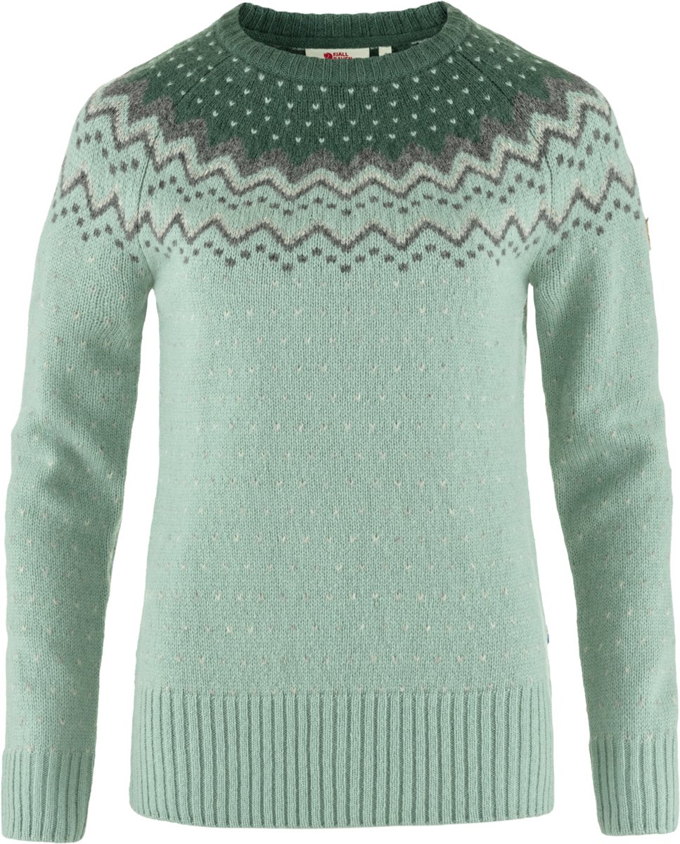 Fjallraven Ovik Knit Sweater Women Trui Dames – Wol Groen
