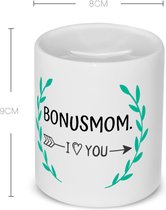 Akyol - bonusmom i love you Spaarpot - Mama - de liefste bonusmoeder - moeder cadeautjes - moederdag - verjaardag - geschenk - kado - 350 ML inhoud