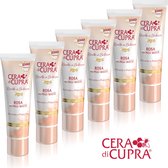 6 Stuks - Cera di Cupra Rosa Crème - Dé verzorgende anti-age dagcrème, met echte Cupra bijenwas, voor de droge en normale huid. Ook geschikt voor mannen, bijvoorbeeld voor na het scheren.