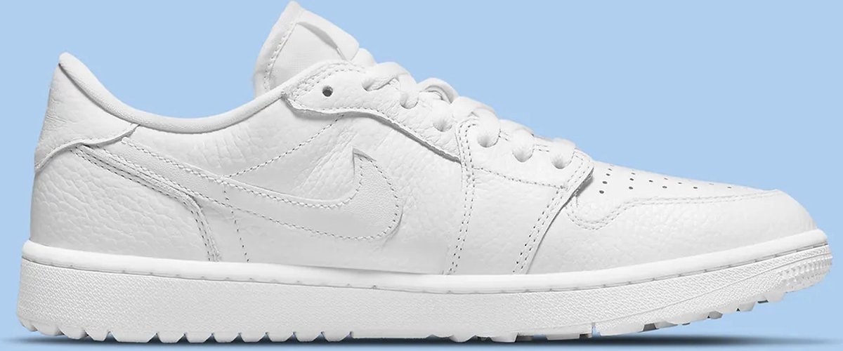 Nike Nike Air Jordan 1 Low Golf “”Triple “” Sneakers Unisex Wit