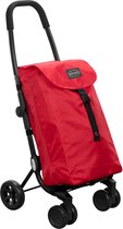 Ceruzo by Playmarket - Go Four Boodschappentrolley - 43.5 liter - Rood