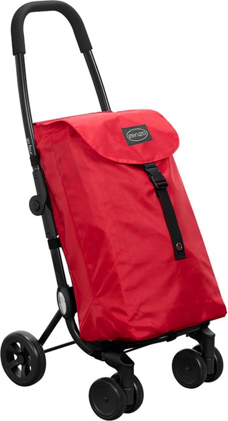 Foto: Ceruzo by playmarket go four boodschappentrolley 43 5 liter rood