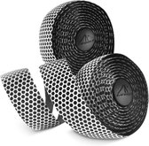 Stuurlint set van 2- Fiets- Hexagon bar tape- Wit/Zwart- 2meter- Tape- Antislip- Stuurtape-
